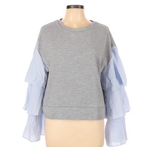 Primark Ruffle Long Sleeve Sweater Top